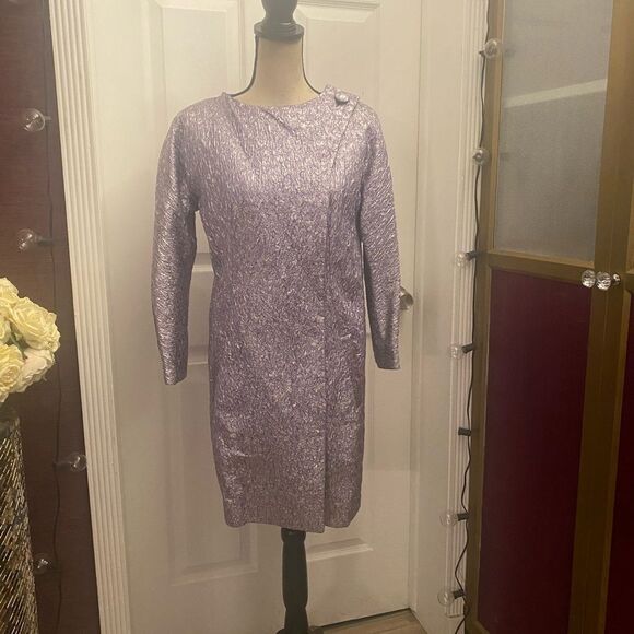 Balenciaga lavender color metallic coat/ jacket, size 38(S) - Picture 1 of 14